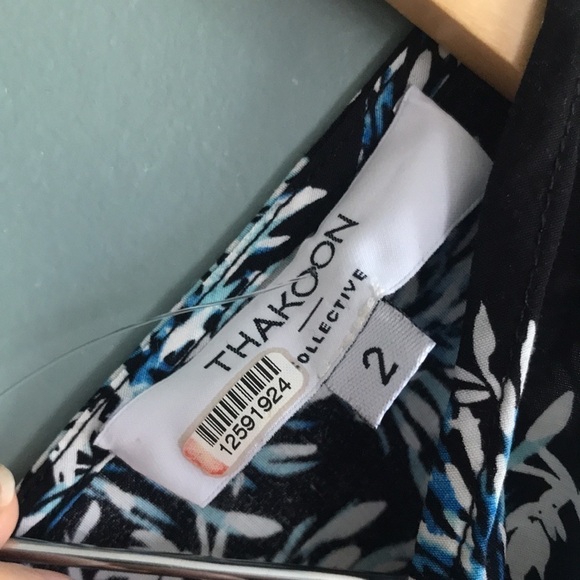 Thakoon Collective | floral flutter split sleeve bohemian maxi dress. Size 2 - Picture 7 of 10